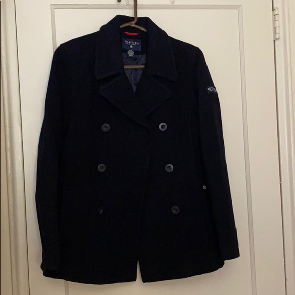 Nautica Jeans navy pea coat size: M - Picture 1 of 9